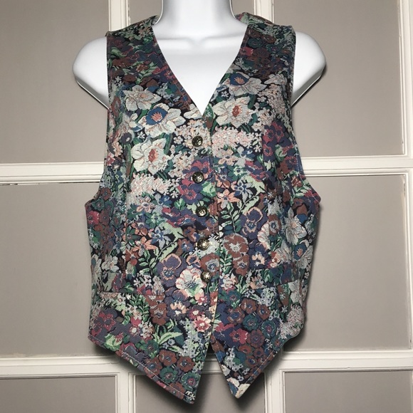 MICHAEL TRACEY FLORAL VEST - Picture 1 of 8